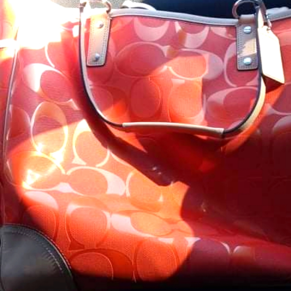 Coach PVC tote bag